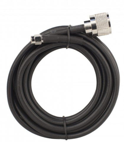 10 Foot Black RG58 Cable (SMA & N/Male Connectors)